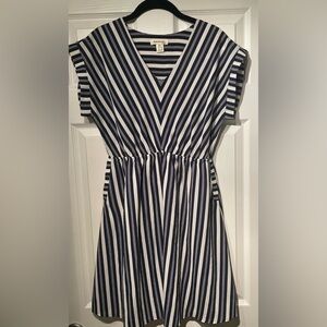 Monteau Blue & White Summer Dress Size Large